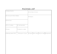 포장명세서 (PACKINGLIST) 포장명세서 (PACKINGLIST)